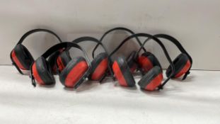 6 x Pairs Of Red Ear Defenders