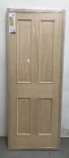Victorian 4 Panel Oak Internal Door W/ Raised Mouldings | INTOVIC3ORM | 1981mm x 762mm x 35mm