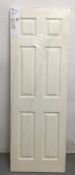 XLJoinery Colonist White Moulded 6-Panel Internal Fire Door | WM6PZ7FD | 1981mm x 868mm x 44mm