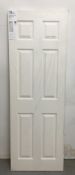 XLJoinery Colonist White Moulded 6-Panel Internal Fire Door | WM6PZ7FD | 1981mm x 868mm x 44mm