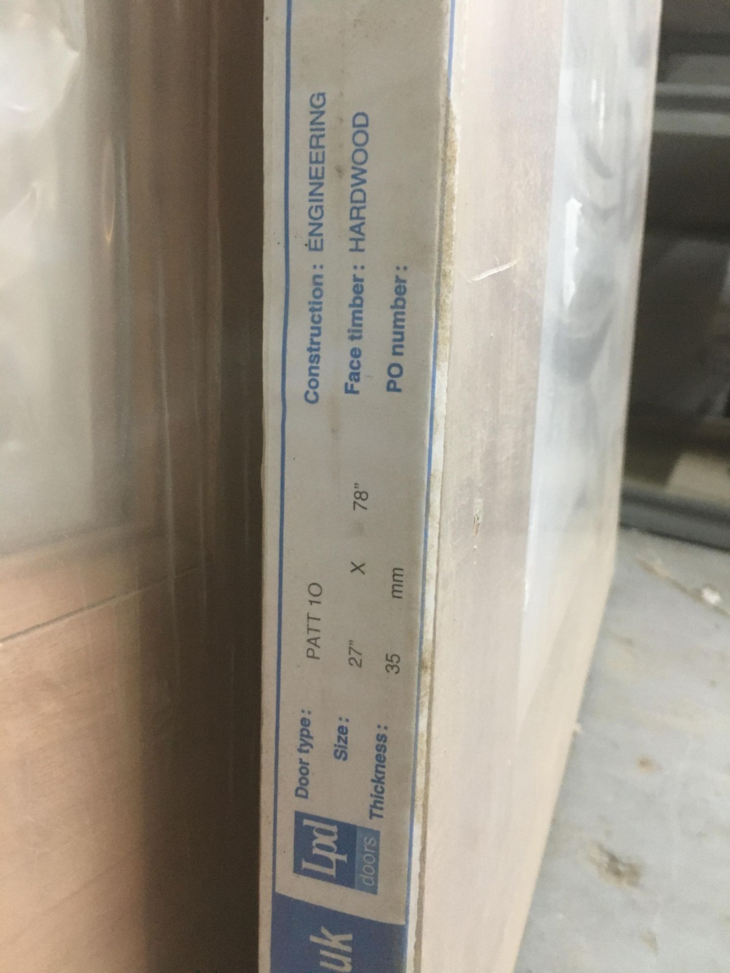 2 x Unglazed 35mm Hardwood Doors | 30'' x 78'' & 27'' x 78'' | Unlabelled - Image 4 of 4