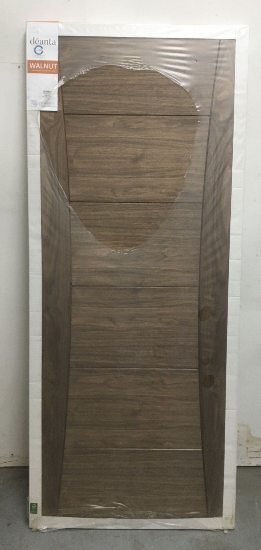 Deanta Pre-Finished Pamplona FD30 Walnut Interior Fire Door | 1981mm x 686mm x 45mm