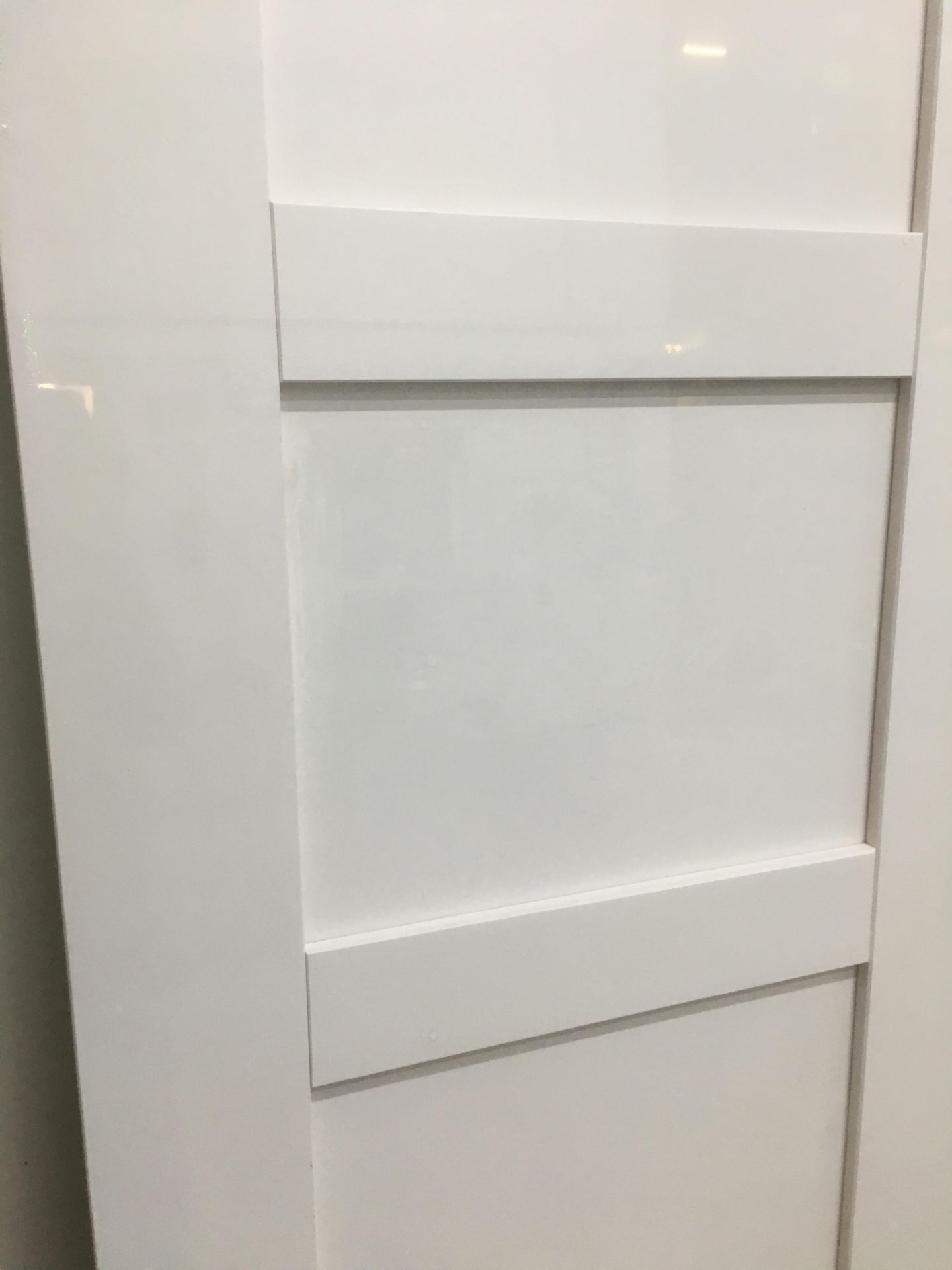 XLJoinery 4 Panel White Primed Shaker Interior Door | WPSHA4P726 | 2040mm x 726mm x 40mm - Image 3 of 4