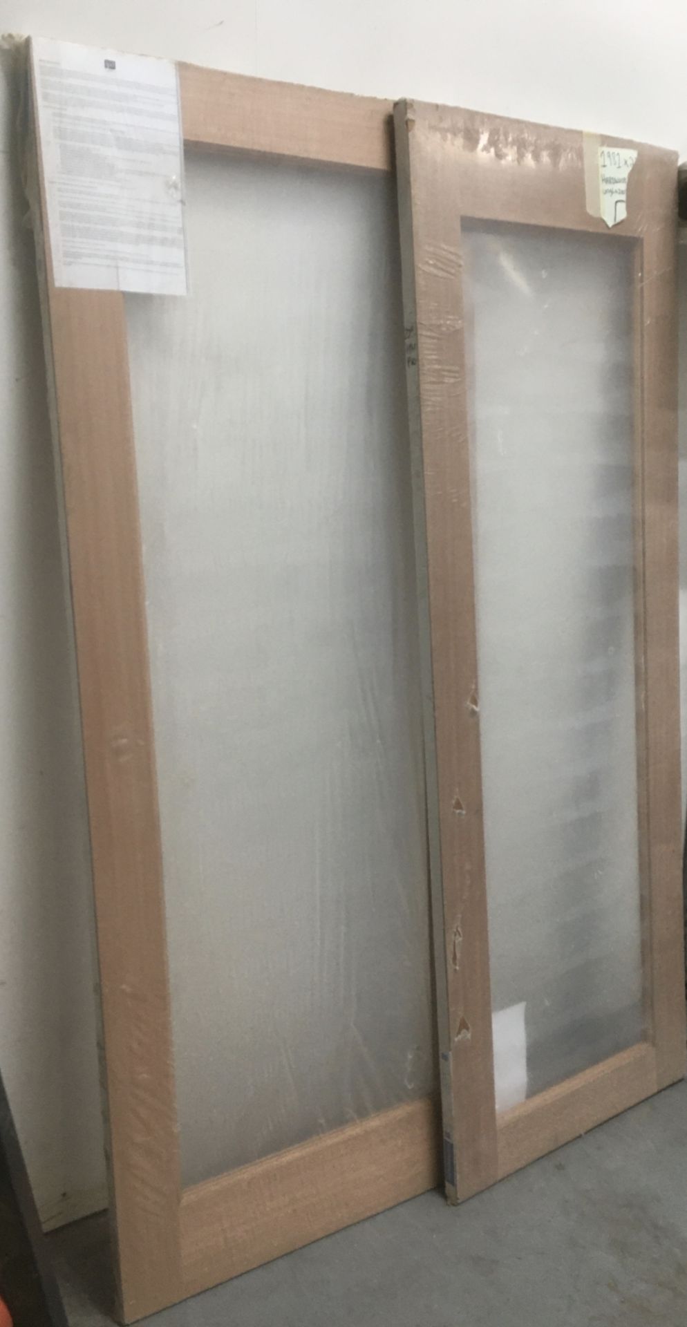 2 x Unglazed 35mm Hardwood Doors | 30'' x 78'' & 27'' x 78'' | Unlabelled - Image 2 of 4
