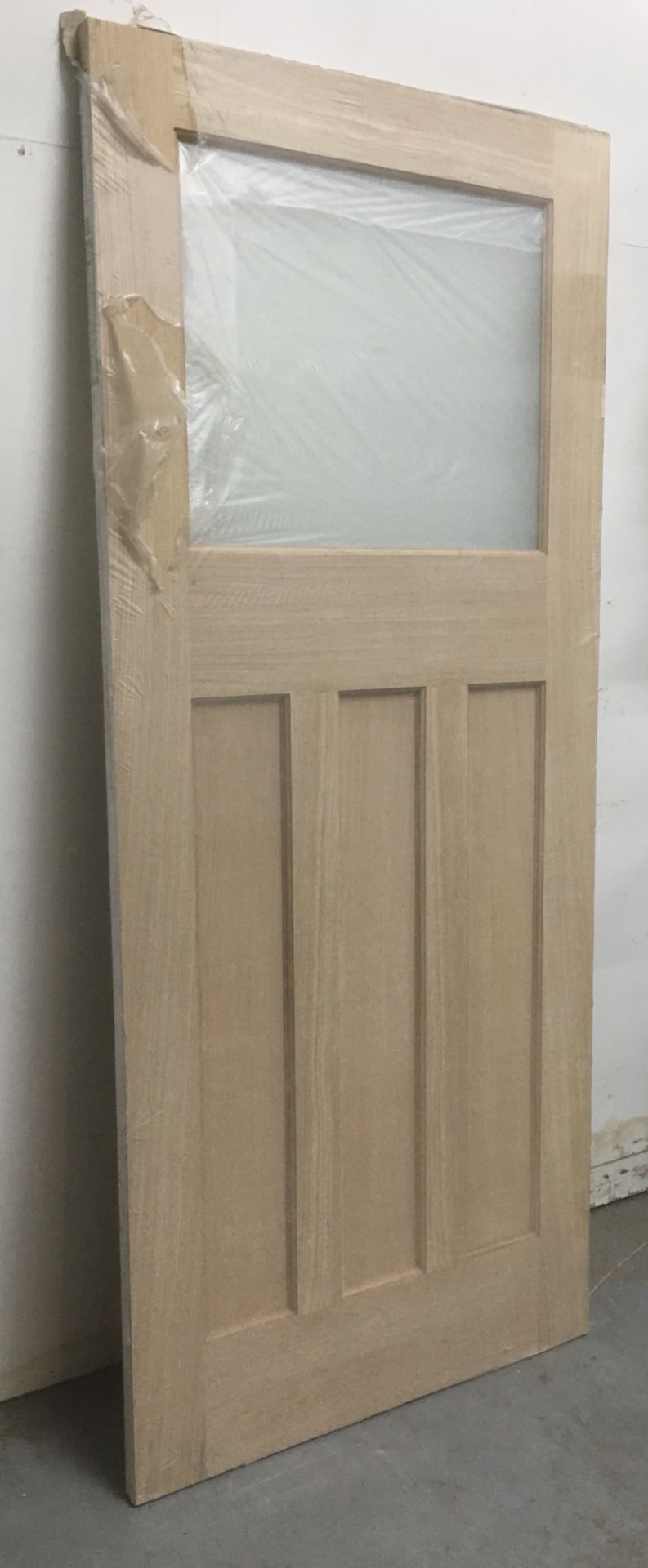 LPDDoors Oak 35mm Top Light Door DX30S W/ Frosted Glass | 78'' x 33'' - Image 2 of 3