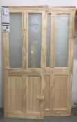 2 x Victorian Pre-Glazed Clear Pine Internal Doors | GCPVICC30 | 1981mm x 762mm x 35mm