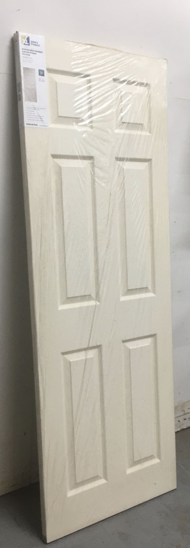 XLJoinery Colonist White Moulded 6-Panel Internal Fire Door | WM6PZ7FD | 1981mm x 868mm x 44mm - Image 2 of 3