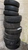 Approx. 70 tyres, wheels, space savers