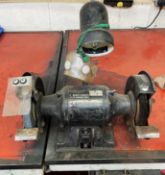 6" double ended bench grinder 1/2 HP induction motor