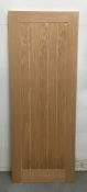 Unbranded Grid Pattern Wooden Door W/ Pre-Cut Hinge Profiles | 1960mm x 748mm x 35mm