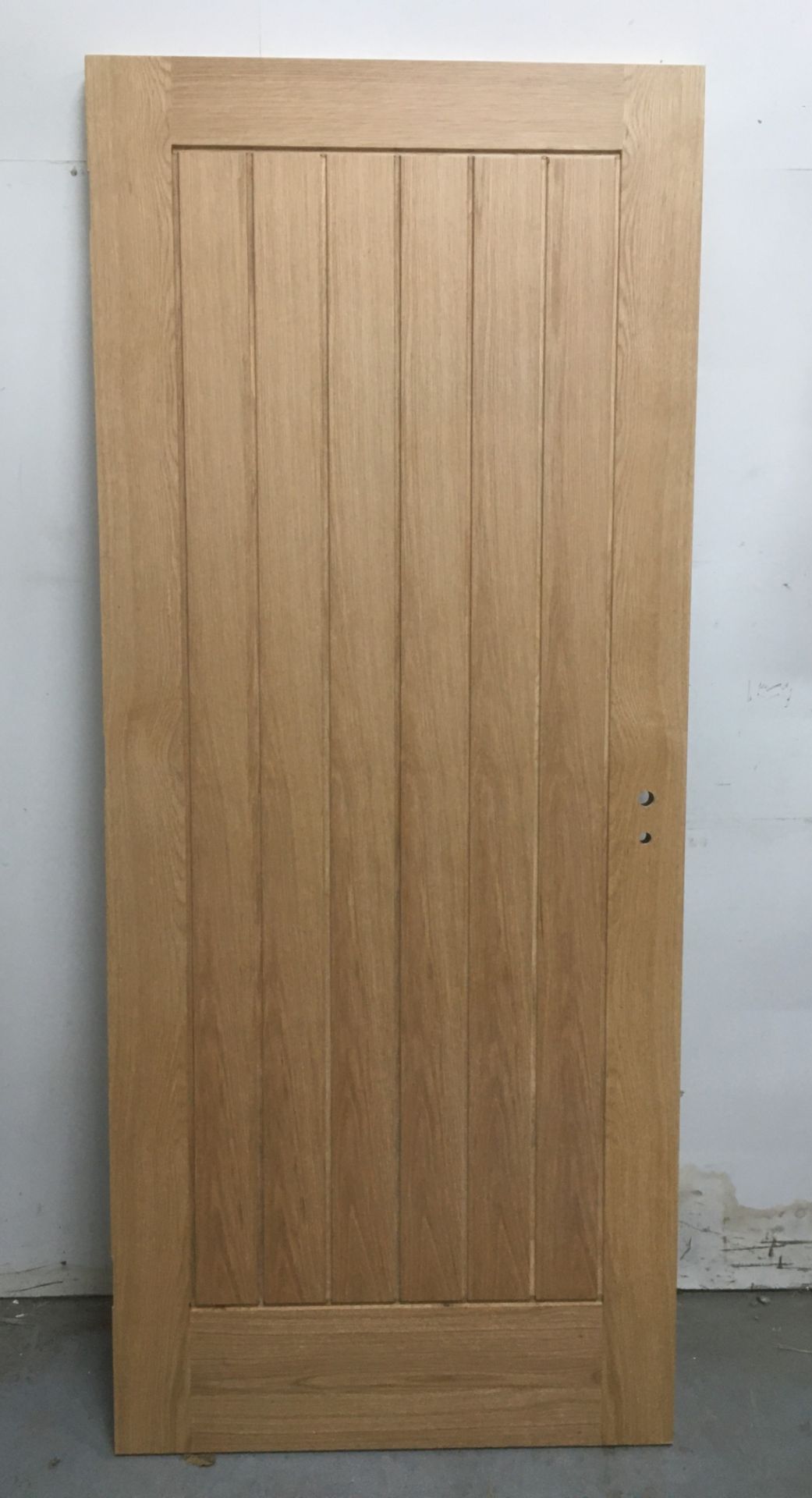 Unbranded Grid Pattern Door W/ Pre-Cut Hinges & Handle Profiles | 1970mm x 833mm x 35mm