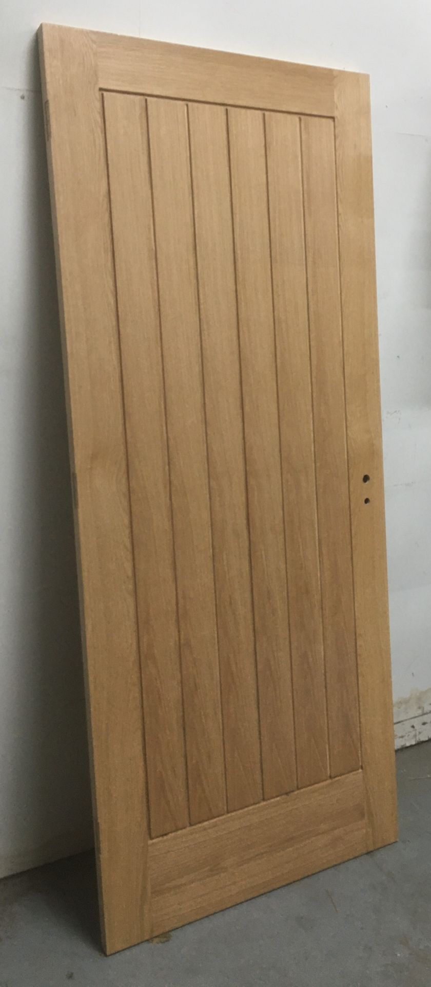 Unbranded Grid Pattern Door W/ Pre-Cut Hinges & Handle Profiles | 1970mm x 833mm x 35mm - Image 2 of 5