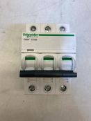 4 x Schneider Electric A9F54325 Acti9 iC60H, 3P, 25A, C Miniature Circuit Breaker