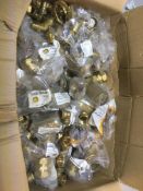 3 x Boxes of Various Brass Pipe Fittings