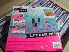 20 x Brand New Style4Ever Glitter Nail Art Kits