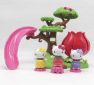 10 x Brand New Hello Kitty Multi Level Tree House Game w/Figures