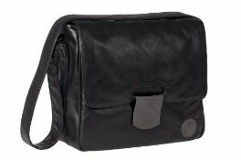 10 x Brand New Lassig Tender Black Faux Leather Baby Bag w/Accessories