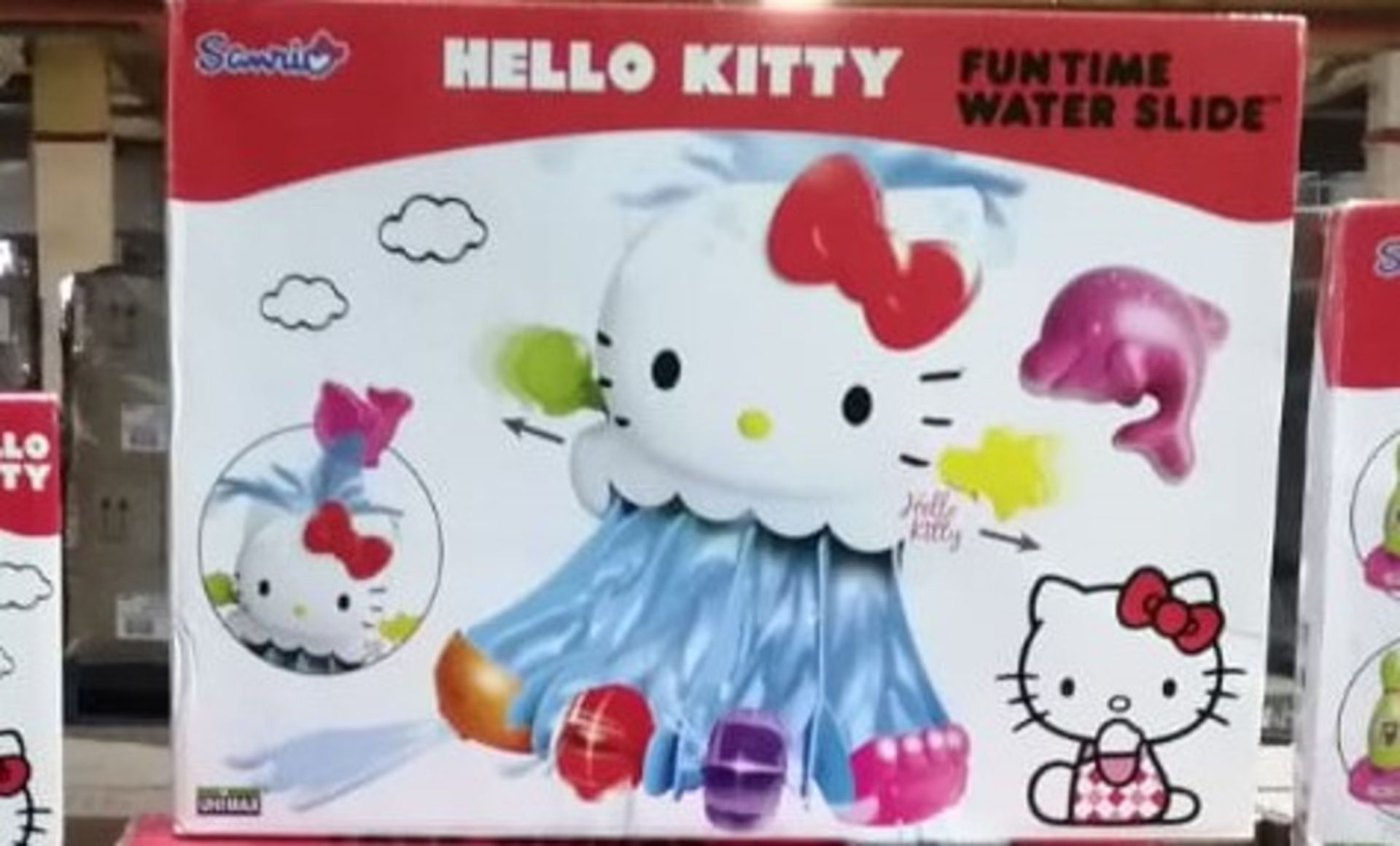 10 x Brand New Hello Kitty Waterslide Toy Set