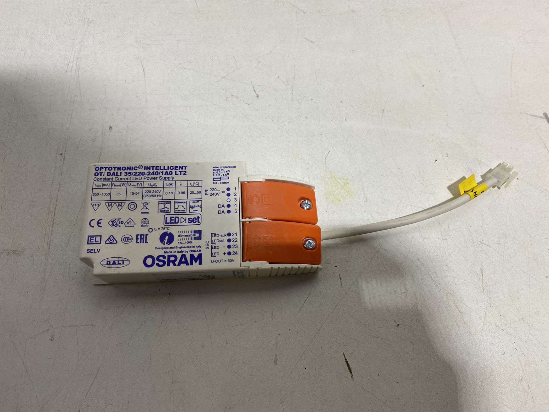 6 x Osram OTi Dali 25/220-240/1A0 LT2 Constant Current LED Power Supply Blocks