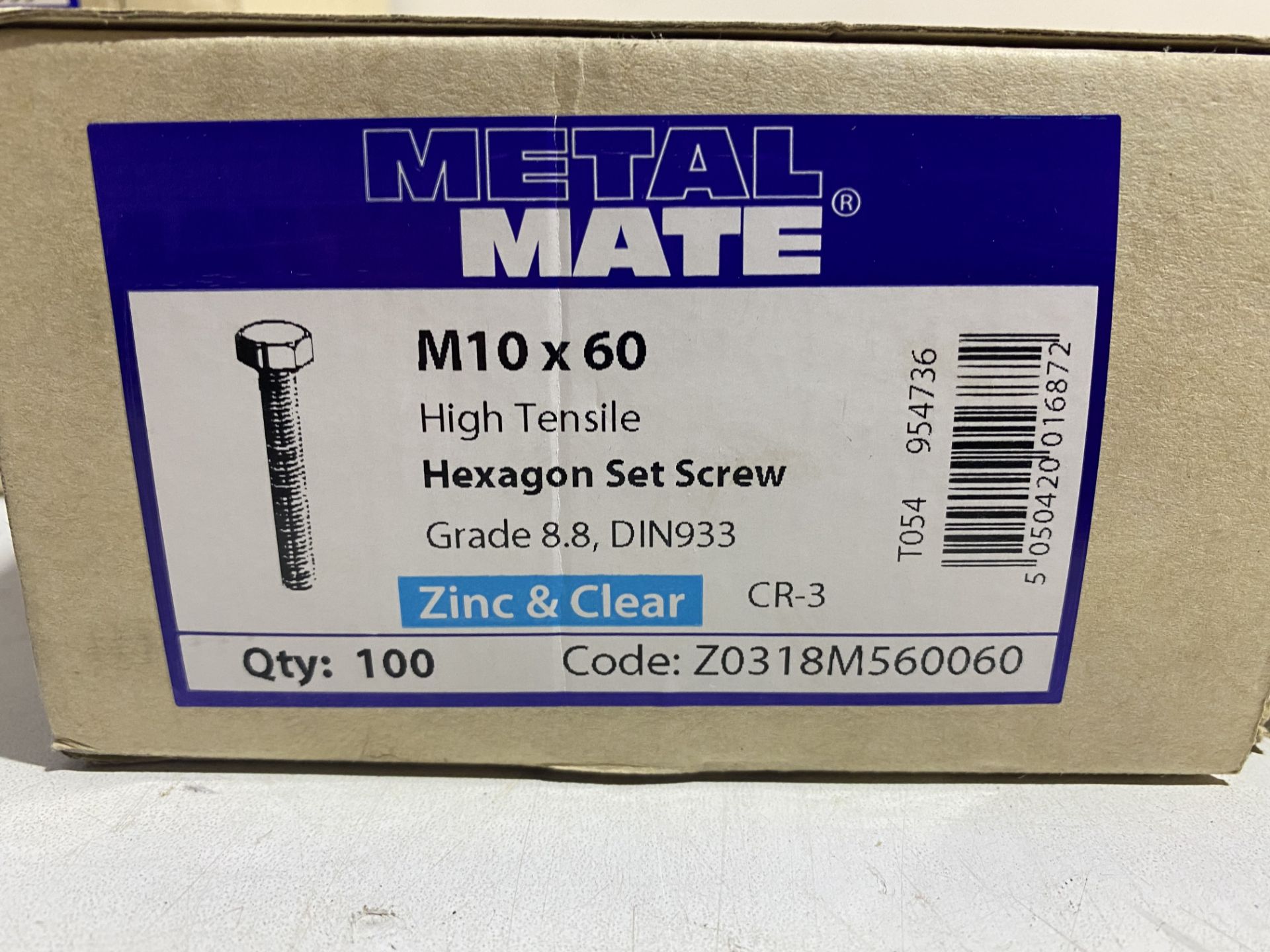 5 x Boxes Of Various Metal Mate High Tensile Hexagon Set Screws - Image 3 of 4