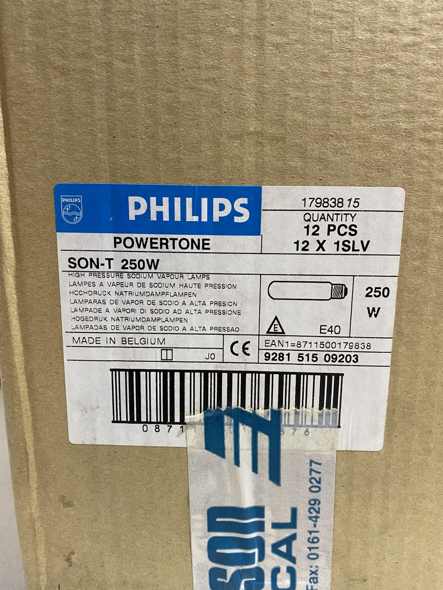 12 x Philips SON-T PIA Plus 250W 220V E40 (MASTER) - Image 2 of 3