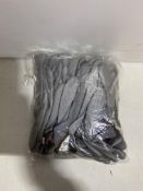 10 x Packs Of Deltaplus VE702PG08 Size 08 Grey Work Gloves ( 12 Pairs Per Pack )