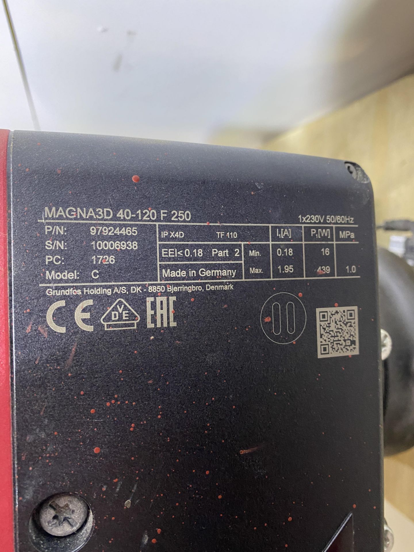 Grundfos MAGNA3 D 40-120 F 250 1x230V PN6/10 DN40 flanged, twin-head, high efficiency, variable spee - Image 3 of 4