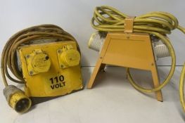 2 x Unbranded 110V Portable Site Transformers