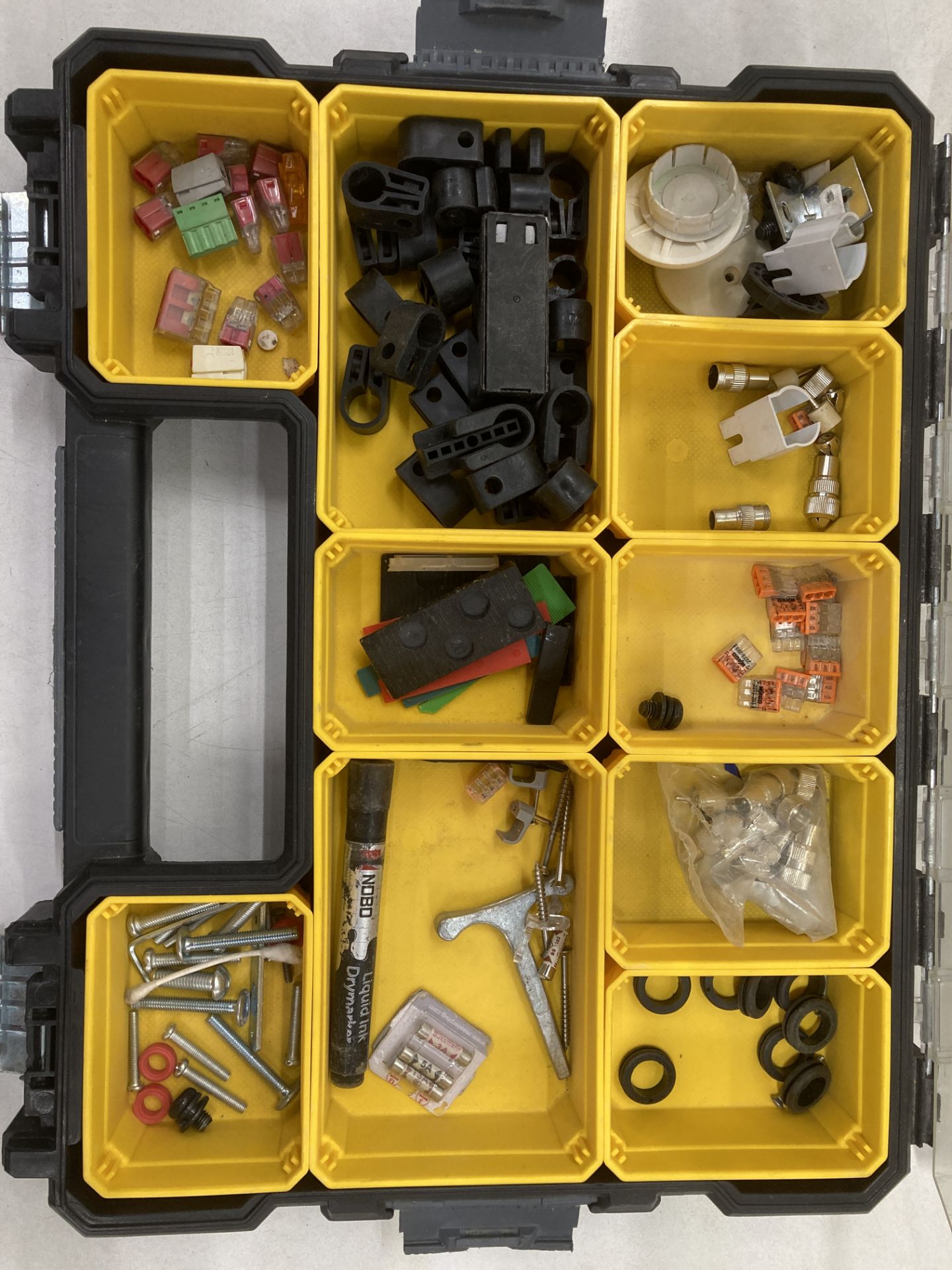 Stanley Tool Organiser Case W/ Various Misc. Items - Image 4 of 4