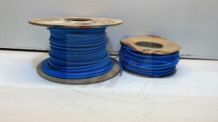 2 x Reels Of Blue Single Core Wire