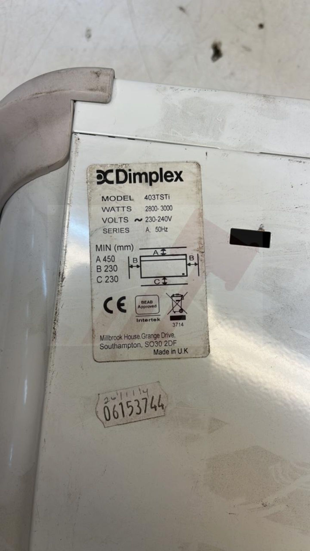 Dimplex 403TSTI Heater - Image 3 of 3