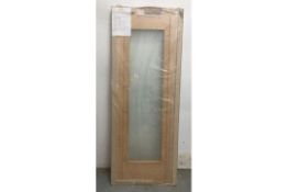 Mendes Corsica Clear Glazed Engineered 35mm Oak Door | 78'' x 30''