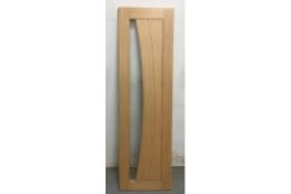 Unlabelled Clear Glazed Wooden Door W/ Pre-Cut Hinge Profile & 7mm Overhang | 1965mm x 587mm x 40mm