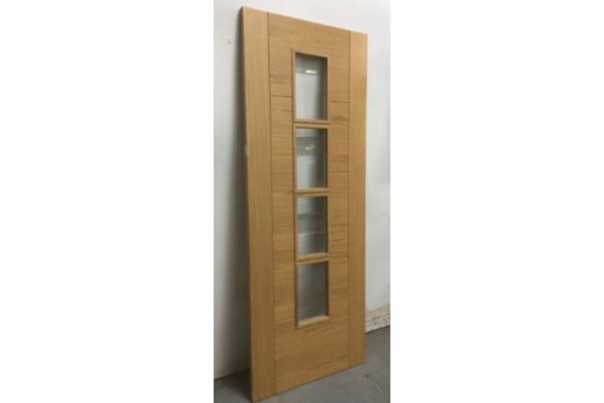 4-Port Clear Glazed Pre-Finished Wooden Door | 1982mm x 763mm x 35mm - Image 2 of 5