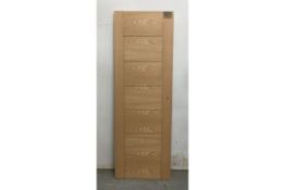 Unlabelled Wooden Door W/ Pre-Cut Hinge & Handle Profiles |1964mm x 673mm x 35mm