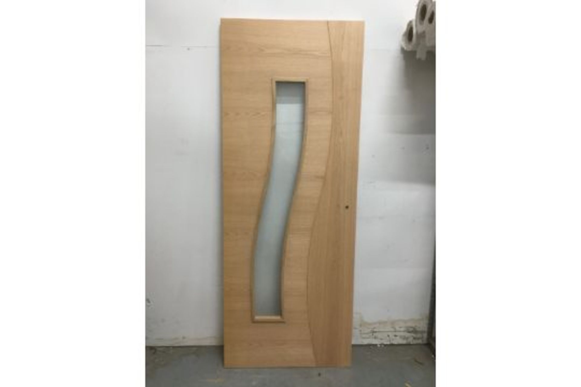 Unlabelled Clear Glazed Interior Door W/ Pre-Cut Hinge & Handle Profiles |1964mm x 758mm x 35mm