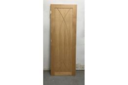 Unlabelled Patterned Door W/ Pre-Cut Hinge & Handle Profiles | 2010mm x 721mm x 39mm