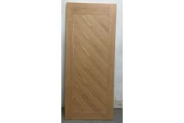 Unlabelled Pre-Finished Wooden Door W/ Pre-Cut Hinge & Handle Profiles | 1964mm x 830mm x 35mm