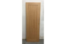 Unlabelled Grid Patten Refurbished Wooden Door W/ Pre-Cut Hinge & Handle Profiles | 1945 x 680mm x 3