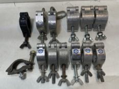 13 x Various ProBurger, Doughty & Unbranded Clamps - As Pictured