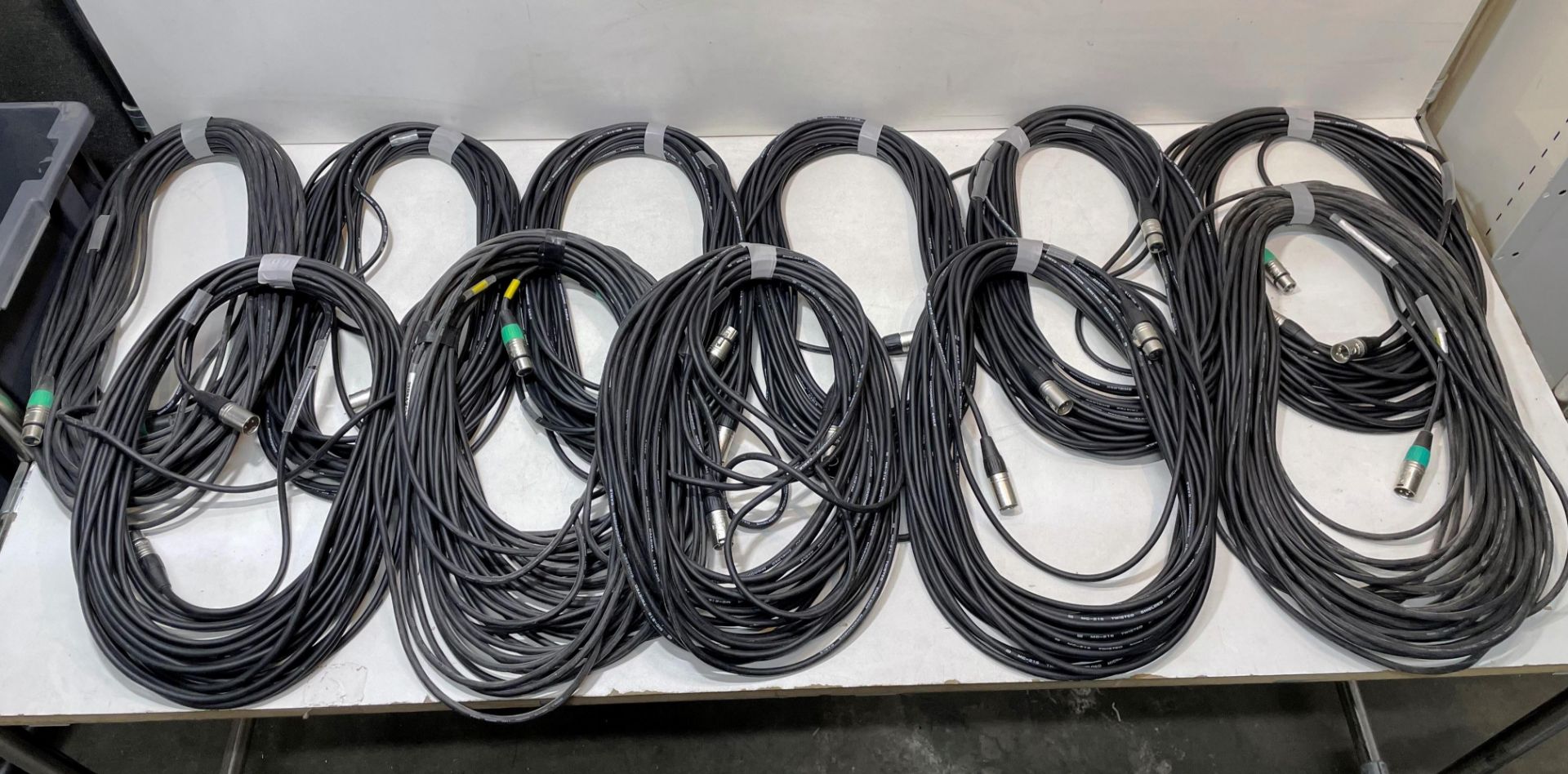 11 x 10m DMX DAP-Audio MC-216 Black mic/line cables