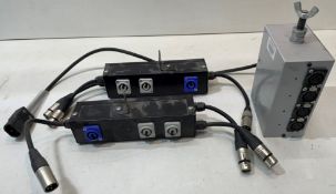 3 x Various Powercon Splitter Boxes - As Pictured