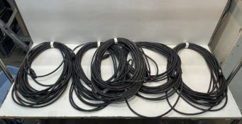 5 x Approx 20m PowerCon True Cables