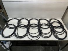 11 x Approx 5m Stereo Jack Cables