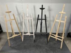 4 x Various Wooden Easels