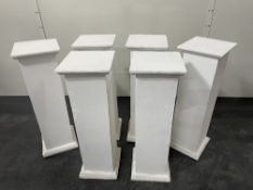 6 x Wooden Aisle Pedestals - 63cm