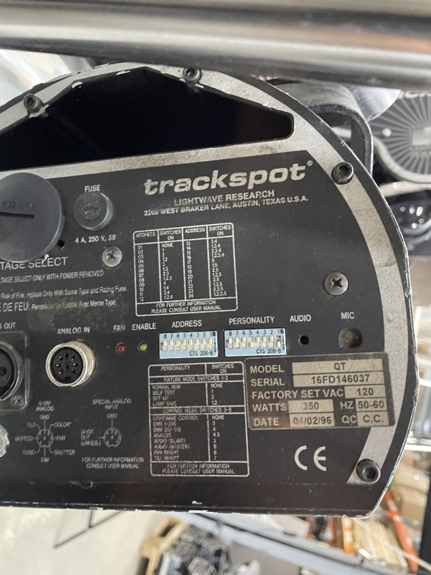 5 x Trackspot QT DMX Lighting Scanners - Image 6 of 7