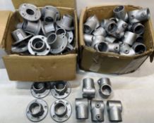 Quantity of Galvanised Base Flanges & Short Tees