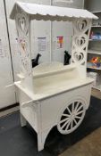 Wooden Candy Cart w/ Various Sweet Jars