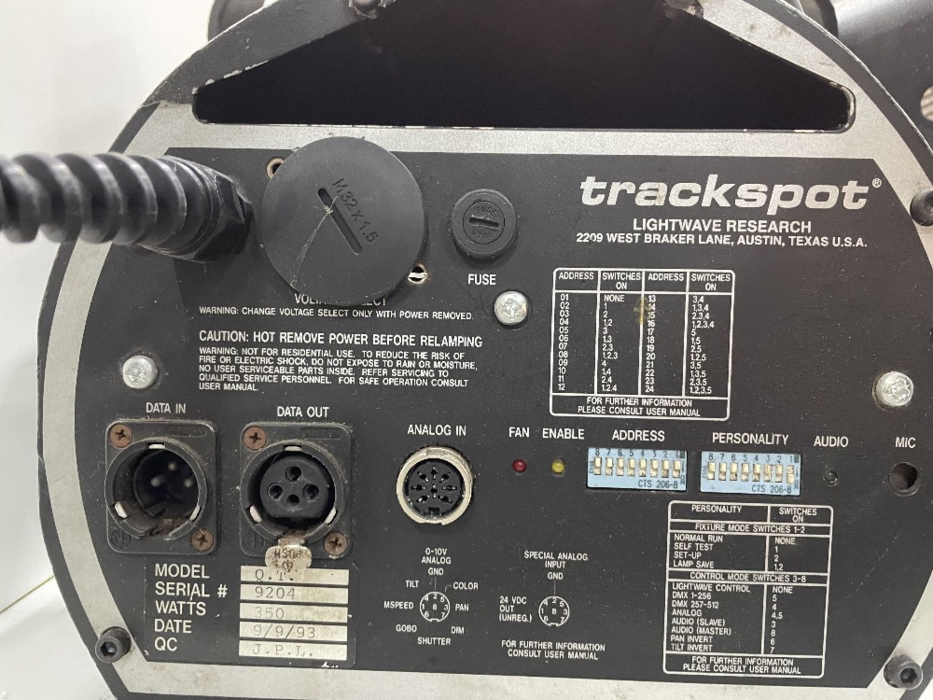 5 x Trackspot QT DMX Lighting Scanners - Image 7 of 7